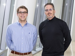 Image of 2018 Sabin Fellow,Jake Stevens, with Dr. David Hildeman